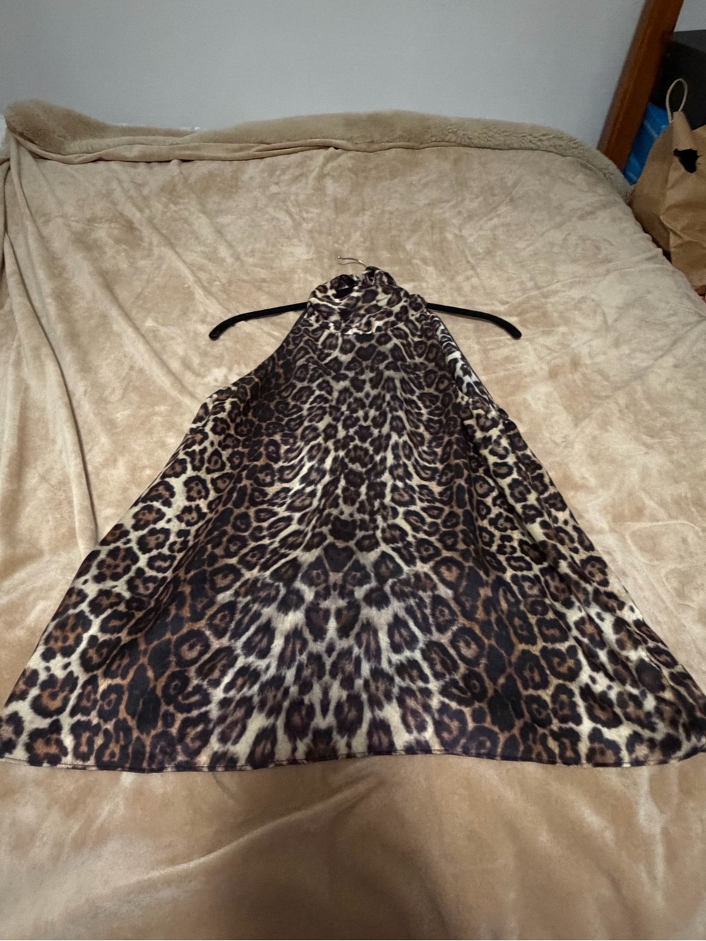 Generation Love Leopard Print Halter Top Brown Women’s XS